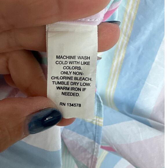 Vineyard Vines Striped Whale Button Down Short Sleeve Shirt, 100% Cotton,Size XL - Picture 4 of 7